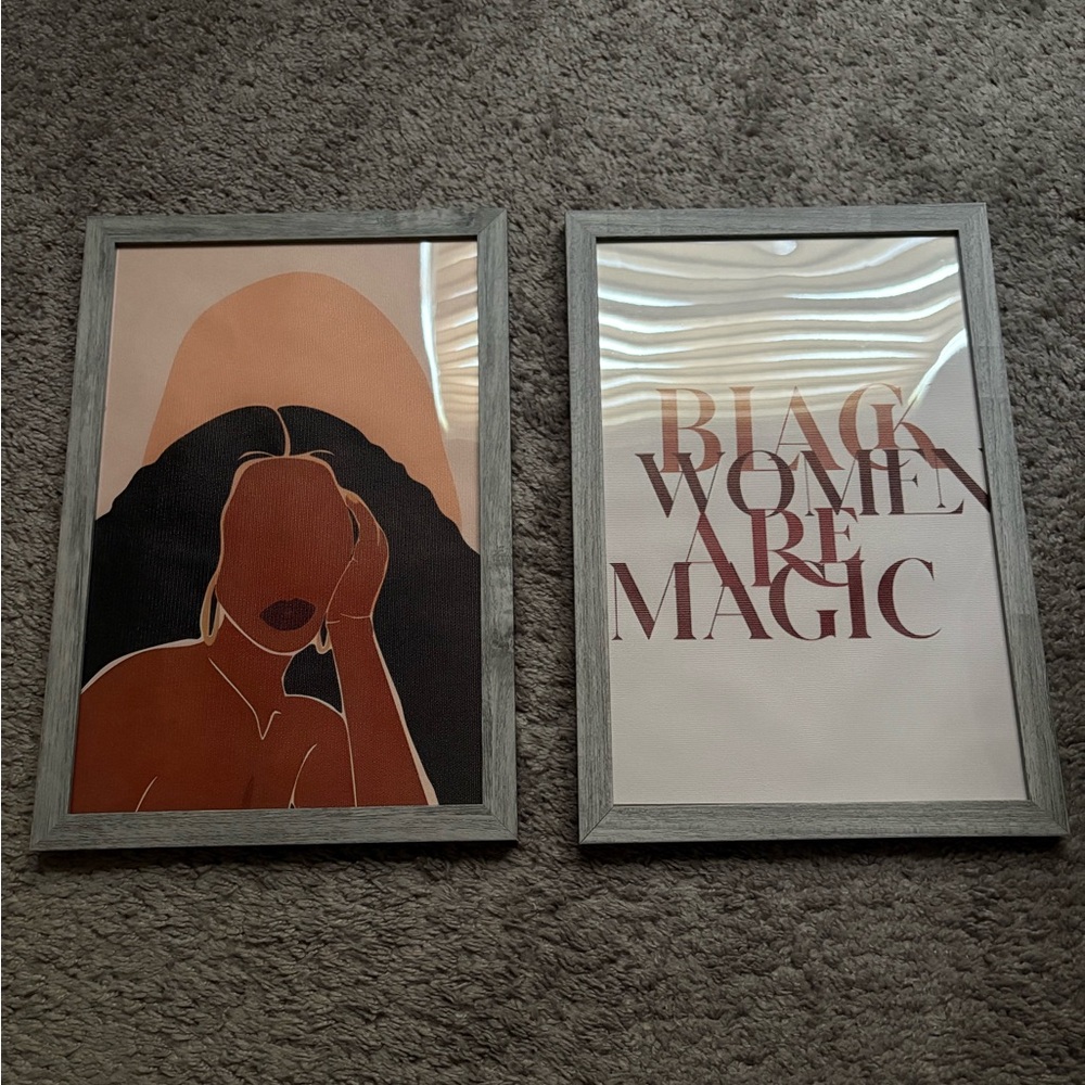 Set of 2 framed prints for your wall